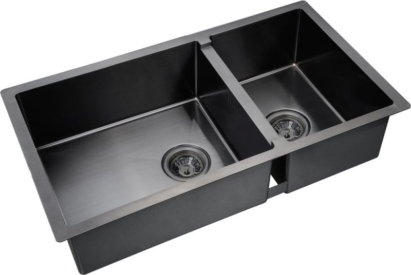 Мойка кухонная Inox PVD PVD 78-2-44 GRAFIT ZORG