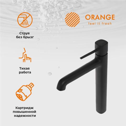 Смеситель для раковины Karl M05-121b черный Orange — изображение 3