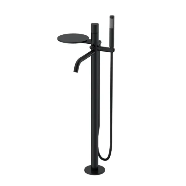 Boheme Напольный смеситель для ванны Stick Spirale 129-BB.4 чёрный