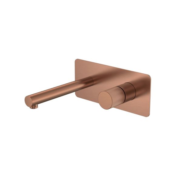 Boheme Встраиваемый смеситель для раковины Stick Linea 125-CB.3 брашированная медь