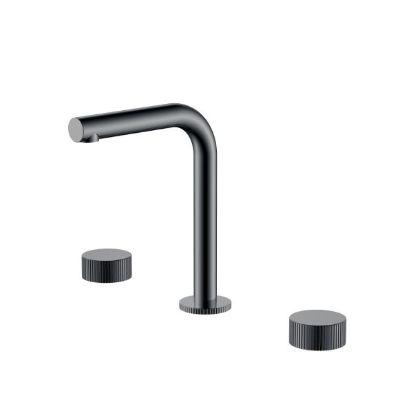 Boheme Встраиваемый смеситель для раковины Stick Linea 152-SGM.3 оружейная сталь