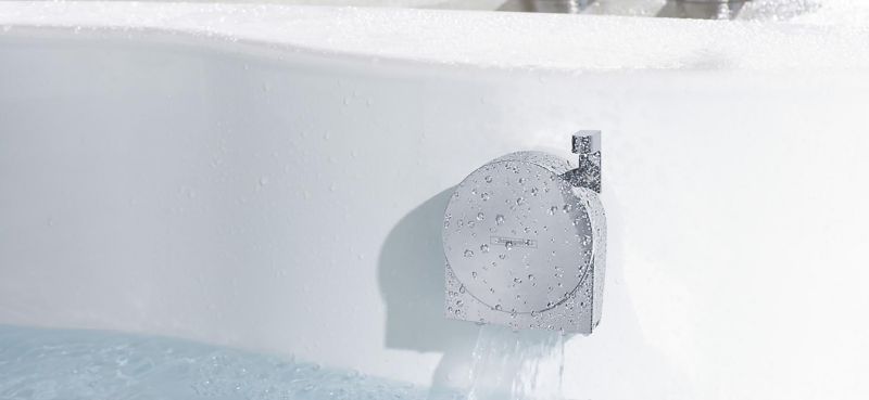 Hansgrohe Cлив-перелив для ванны Exafill 58117990 внешняя часть золото — изображение 3