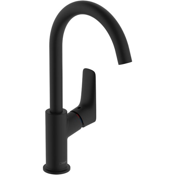 Hansgrohe Смеситель для раковины Logis 71130670 Черный матовый