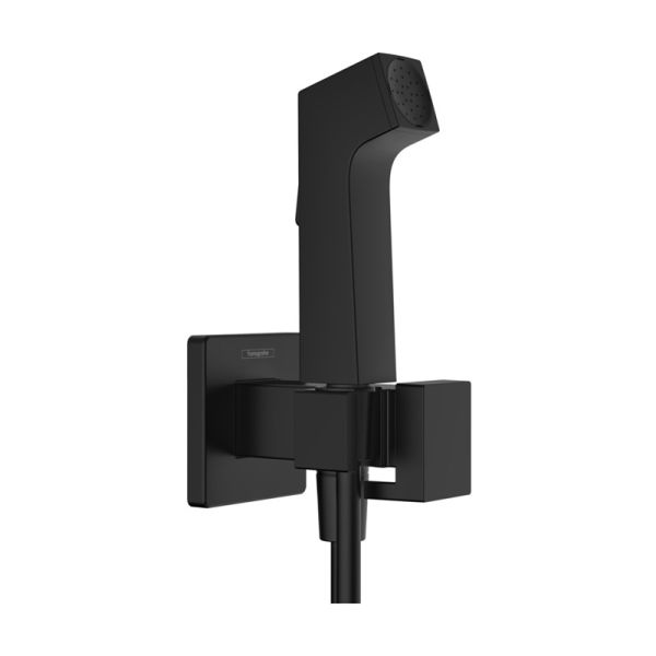 Hansgrohe Гигиенический душ Bidette E 1jet 29231670 с держателем и шлангом черный матовый
