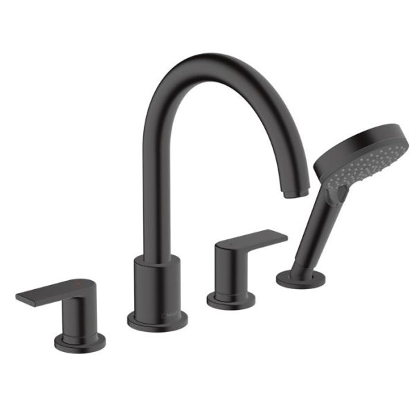 Hansgrohe Смеситель на борт ванны Vernis Shape 71459670S черный