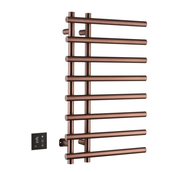Boheme Полотенцесушитель электрический Uno 722-CB 50x80 см диммер слева брашированная медь