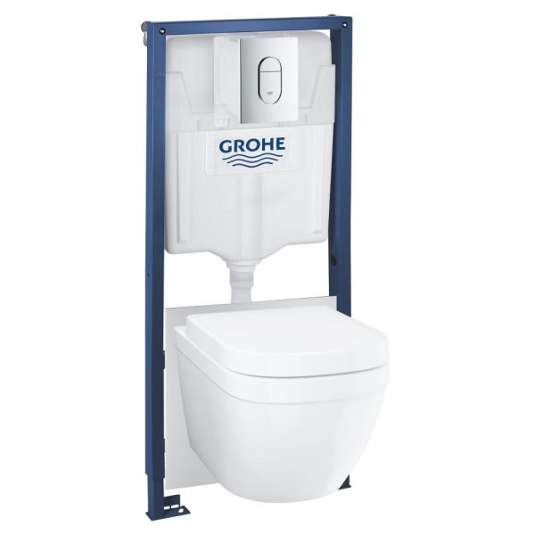 Grohe Комплект инсталляции Rapid SL 36501000 с подвесным унитазом Euro Ceramic и сиденьем