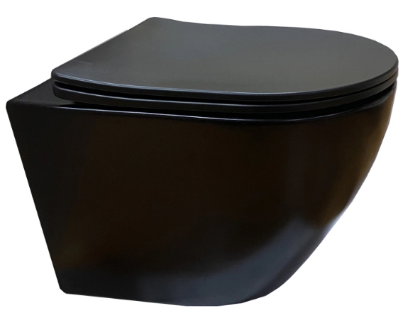 Cerutti SPA Подвесной унитаз Cerutti SPA Sella Aria MB CT9160 безободковый чёрный матовый