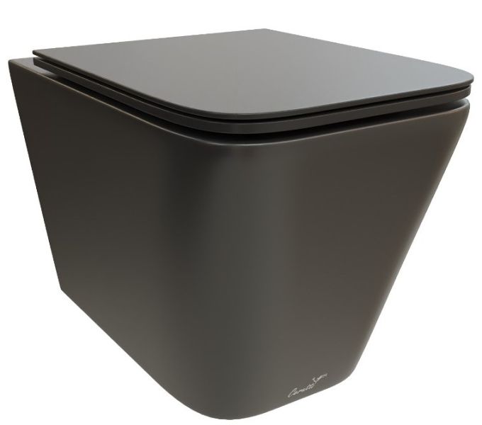 Cerutti SPA Подвесной унитаз Cerutti SPA Maiella Aria MB CT9163 безободковый чёрный матовый