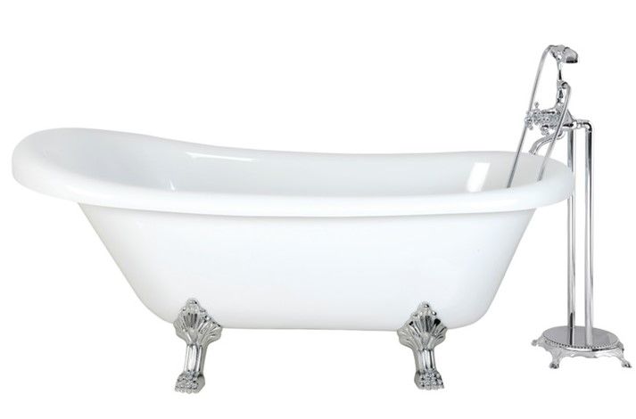Cerutti SPA Акриловая ванна Cerutti SPA Classic 150 CT9323 на львиных лапах хром — изображение 7