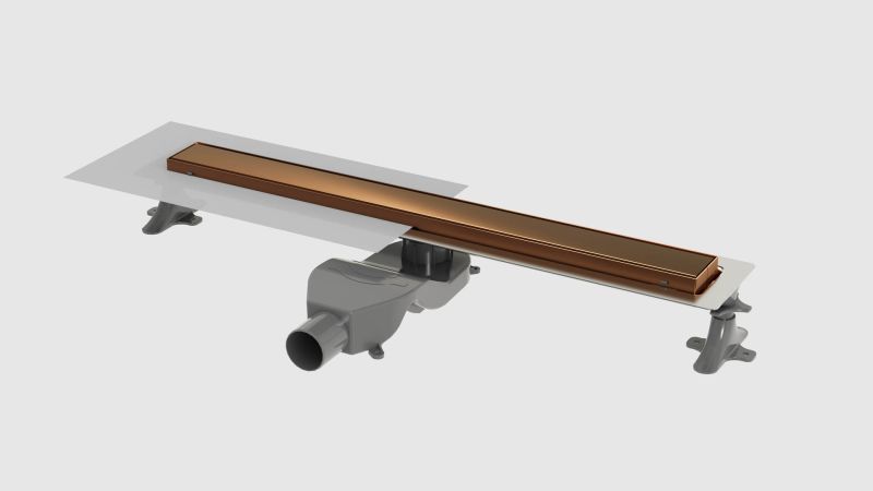 Boheme Душевой лоток Premium Linear 982-60-BRB 60 см брашированная бронза