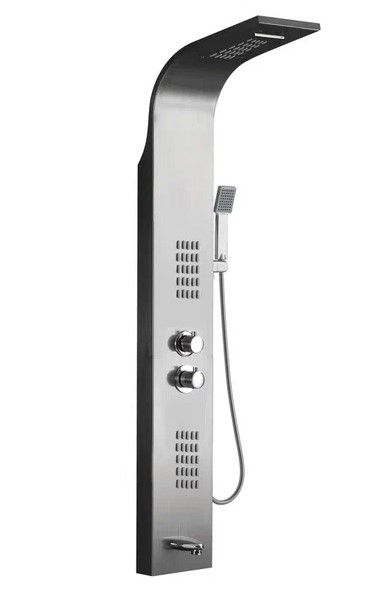 Cerutti SPA Панель душевая Cerutti SPA Virginia BR CT9983 с форсунками матовая нержавеющая сталь