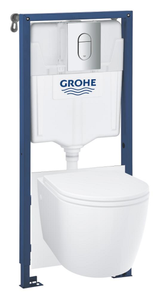 Grohe Комплект инсталляции Rapid SL 103849SH00 с подвесным унитазом Bau и сиденьем