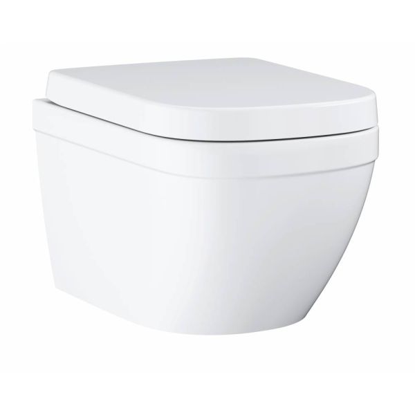 Grohe Унитаз подвесной с сиденьем Euro Ceramic 39554000 с микролифтом белый