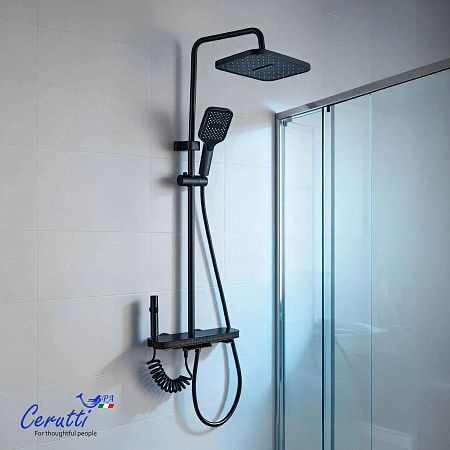 Cerutti SPA Душевая стойка LORETO графит