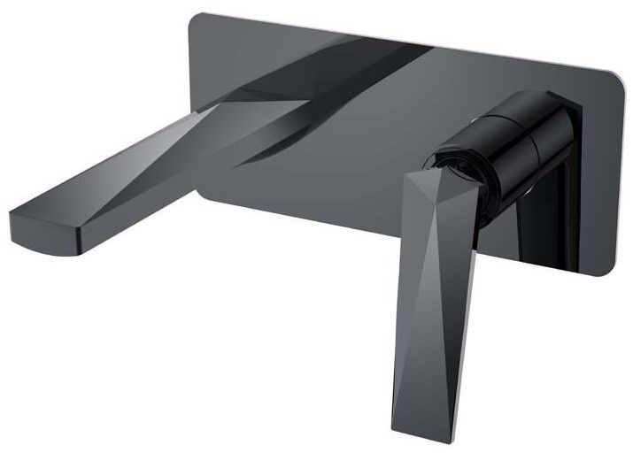 Boheme Встраиваемый смеситель для раковины Venturo 375-SGM антрацит глянец