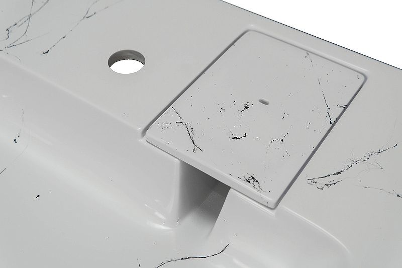 Stella Polar Раковина над стиральной машиной Солярис SP-00001405 60см белый мрамор — изображение 4