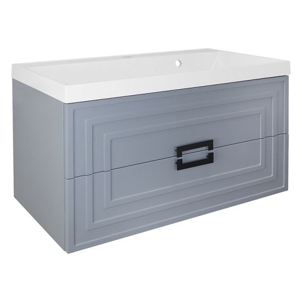 Azario Тумба с раковиной Armario CS00097017 90 см серый матовый