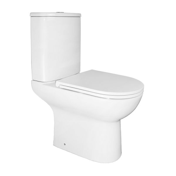 Azario Унитаз-компакт Kano 93590 безободковый белый