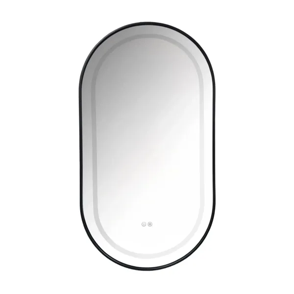 Azario Зеркало с подсветкой Джоли АZ-LED012525 50 см чёрный матовый