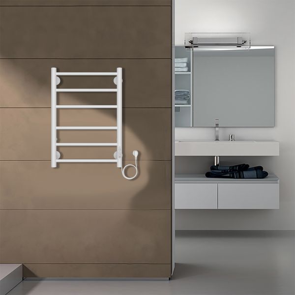 Azario Полотенцесушитель электрический PARMA AZ10846W 400/600 6 секций, тен справа, белый — изображение 4
