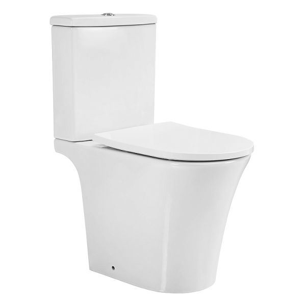 Azario Унитаз-компакт Vise AZ-1343BT безободковый белый