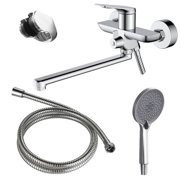 Azario Смеситель для ванны Lursy AZ-K1749 хром