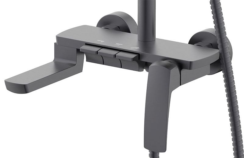 Azario Душевая стойка Conda AZ-K2311GR графит — изображение 4