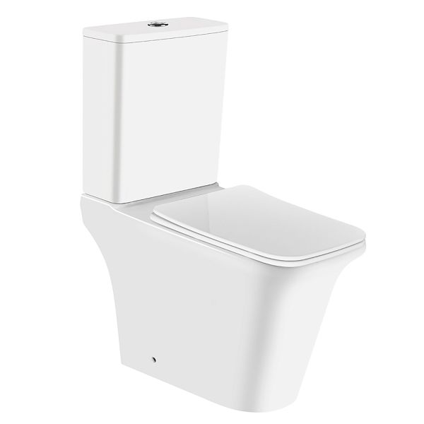 Azario Унитаз-компакт AVERO AZ-3121 безободковый с сиденьем микролифт