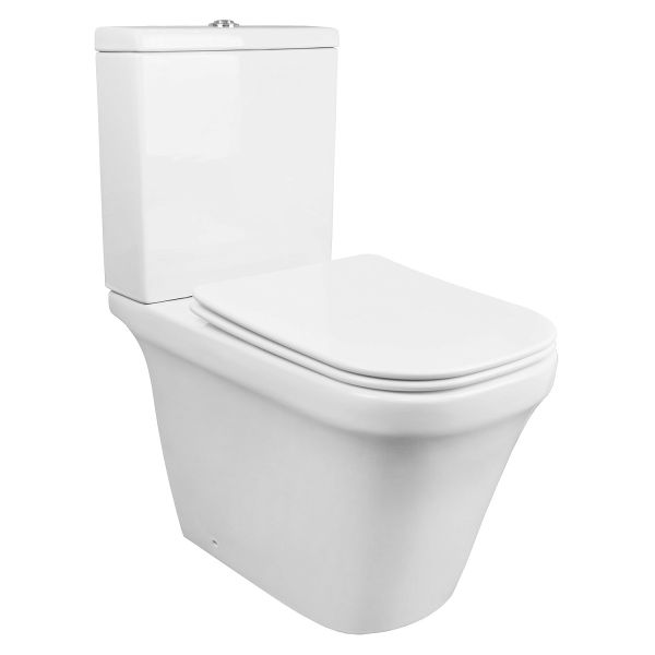 Azario Унитаз-компакт Candy AZ-1503B безободковый в комплекте с бачком и сиденьем микролифт