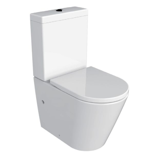 Azario Унитаз-компакт Luana AZ-8593 безободковый с сиденьем микролифт