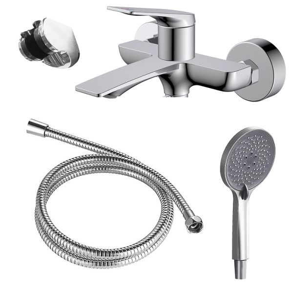 Azario Смеситель для ванны Lursy AZ-K3049 хром