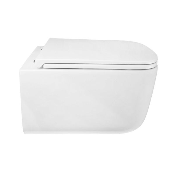 Azario Унитаз подвесной Bacio AZ-5103T-WHT безободковый торнадо белый — изображение 3