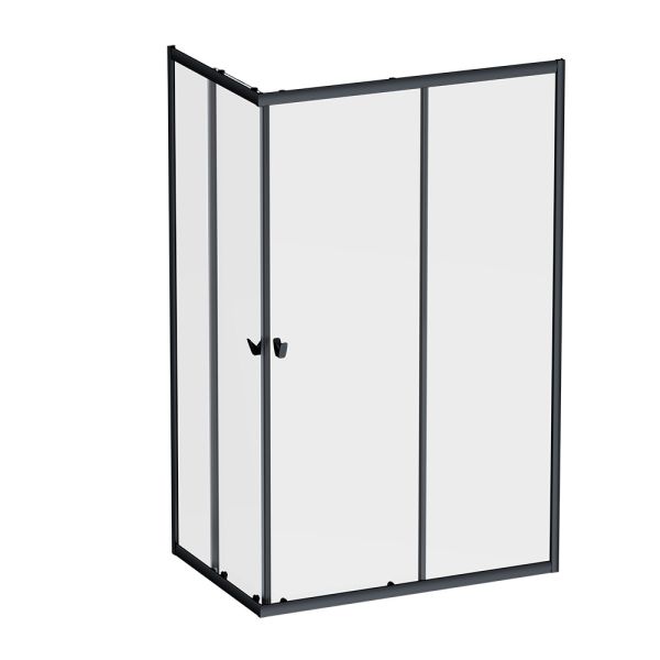 Am.Pm Душевой уголок Sunny W87G-403-12080-BT профиль черный матовый 120x80 см