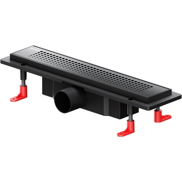 Am.Pm Душевой лоток PrimeFlow 40 W02SC-P11-040-01BM с Черной матовой решеткой Cut Gradient