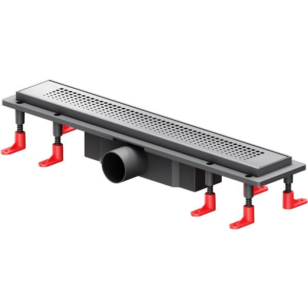 Am.Pm Душевой лоток PrimeFlow 50 W02SC-P11-050-01SB с решеткой Хром матовый Cut Gradient