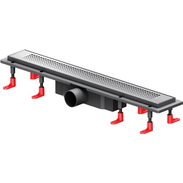Am.Pm Душевой лоток PrimeFlow 60 W02SC-P11-060-01SB с решеткой Хром матовый Cut Gradient
