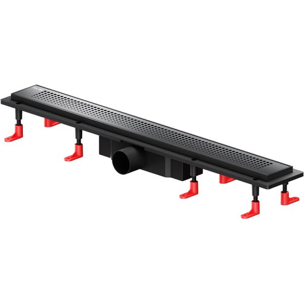 Am.Pm Душевой лоток PrimeFlow 70 W02SC-P11-070-01BM с Черной матовой решеткой Cut Gradient