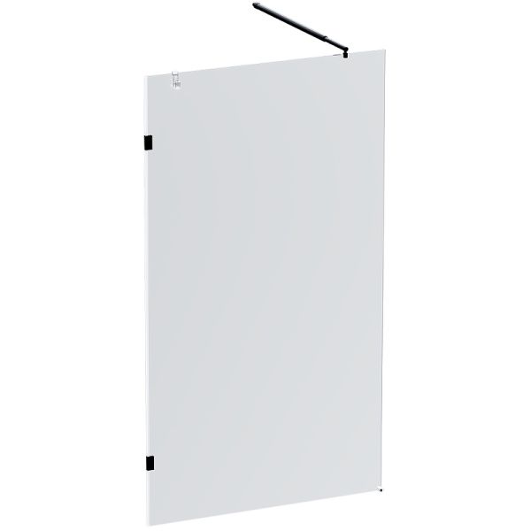 Am.Pm Душевая перегородка X-Joy 110 W94UWI-110-F1-BTE профиль Черный матовый стекло прозрачное