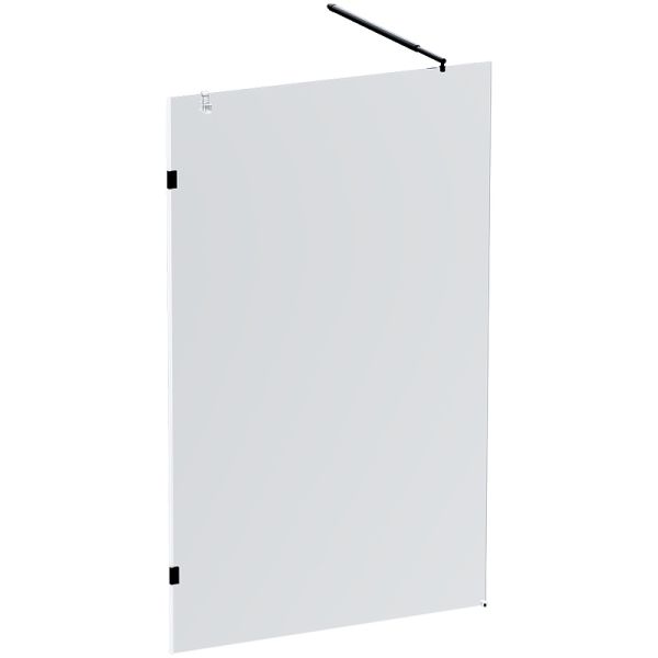 Am.Pm Душевая перегородка X-Joy 120 W94UWI-120-F1-BTE профиль Черный матовый стекло прозрачное