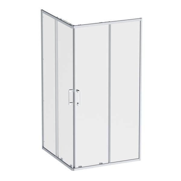 Am.Pm Душевой уголок Above W9XG-403-100100-MT 100x100 см профиль хром стекло прозрачное