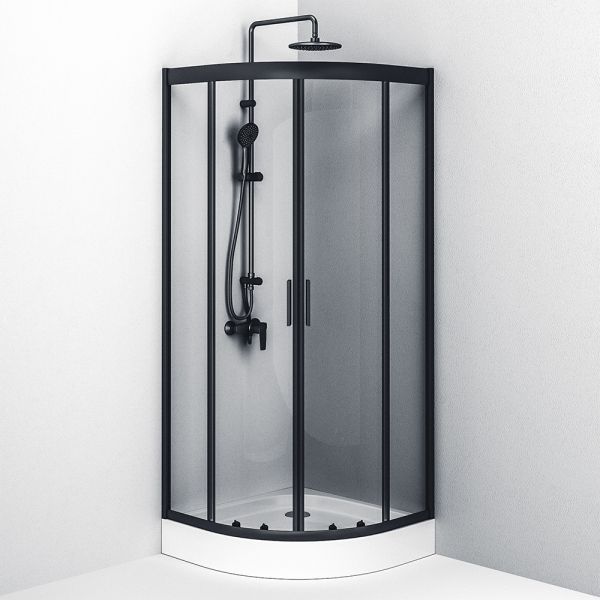 Am.Pm Душевой уголок Gem 80x80см чёрный матовый W90G-401-080BT — изображение 3