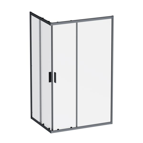 Am.Pm Душевой уголок Gem W90G-403-120290-BT 120x90 см без поддона чёрный матовый