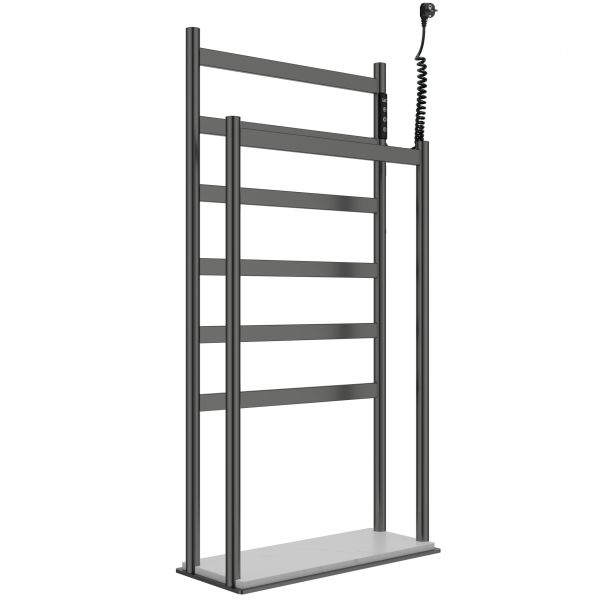 WONZON & WOGHAND Напольный полотенцесушитель электрический Essen WW-A407-GM 47x95 см тёмный графит