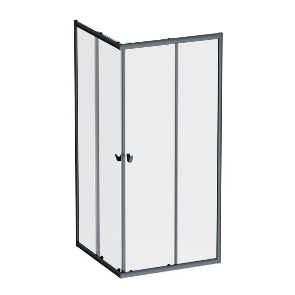 Am.Pm Душевой уголок Sunny W87G-403-9090-BT профиль черный матовый 90x90 см