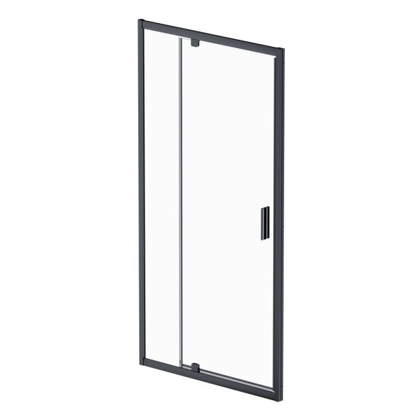 Am.Pm Душевая дверь в нишу Gem W90G-100-1P-BT 100 см чёрный матовый