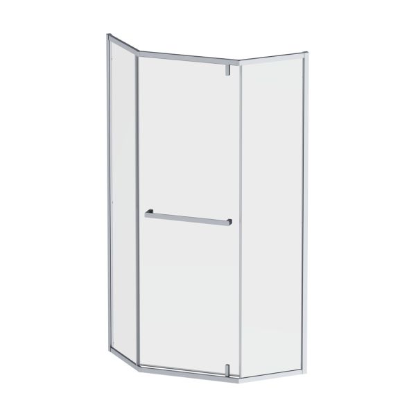 Am.Pm Душевой уголок Gem W90G-405-9090-MT 90x90 см цвет профиля хром стекло прозрачное