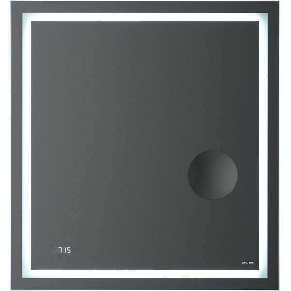 Am.Pm Зеркало Gem M91AMOX0653WG с LED-подсветкой и часами  65 см