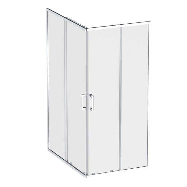 Am.Pm Душевой уголок Above W9XG-403-12090-MT 120x90 см профиль хром стекло прозрачное