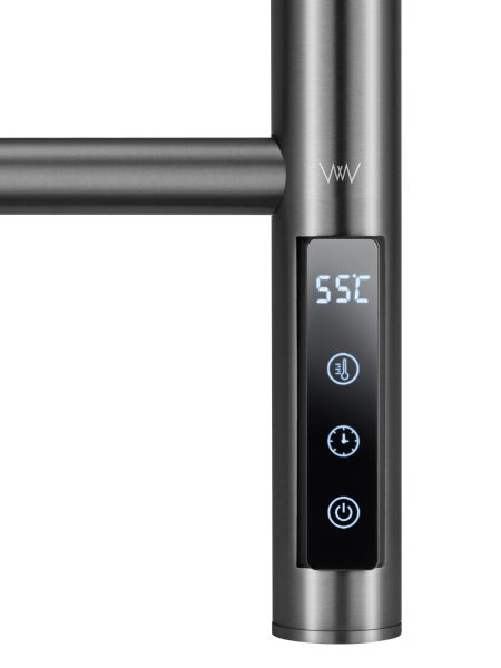 WONZON & WOGHAND Полотенцесушитель электрический Bonn WW-AL409-GM 45x90 см тёмный графит — изображение 4